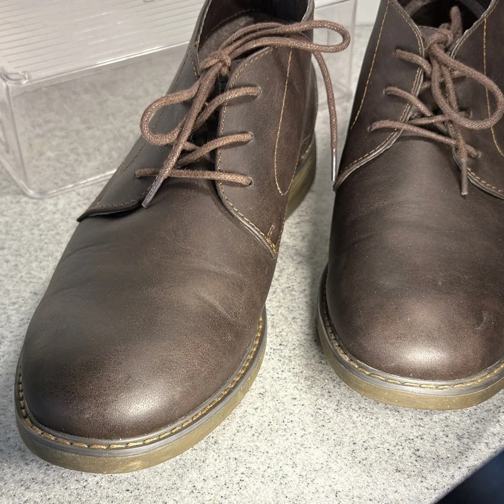 Elegant IZOD Dark Brown Chukka Boots for‎ Men size 10 fc3
